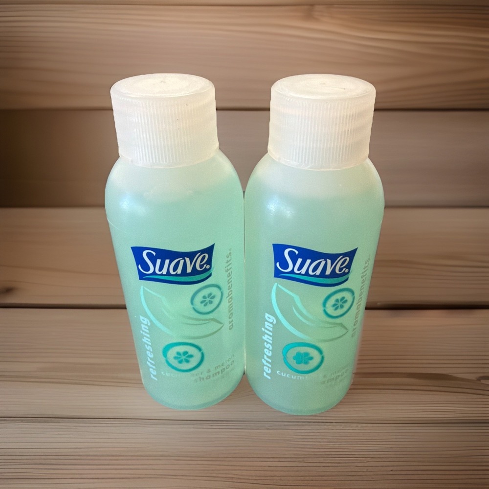 2 Suave Refreshing Cucumber Melon Travel Size Shampoo Nostalgic Scent New 2 Oz